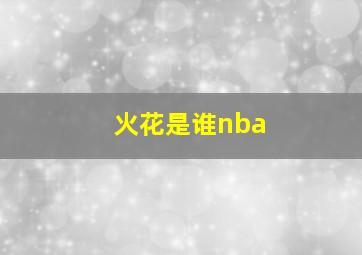 火花是谁nba