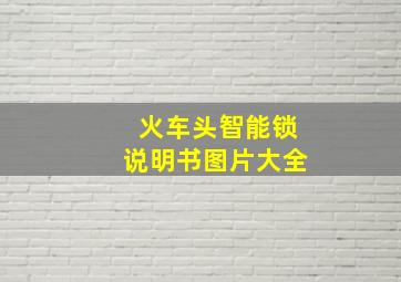 火车头智能锁说明书图片大全