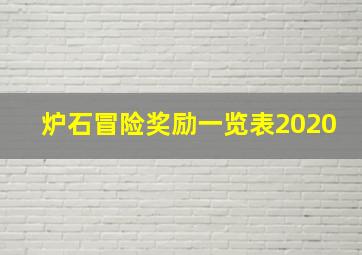 炉石冒险奖励一览表2020