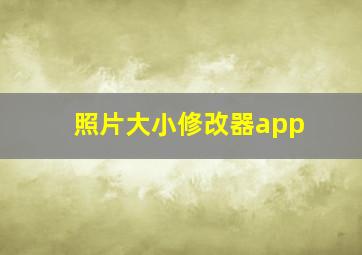 照片大小修改器app