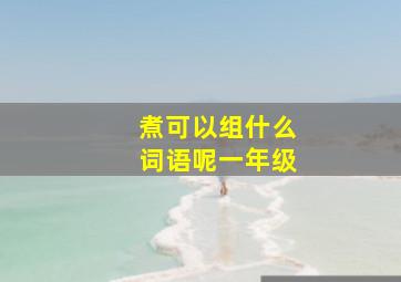 煮可以组什么词语呢一年级