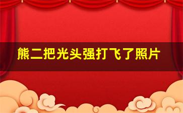 熊二把光头强打飞了照片