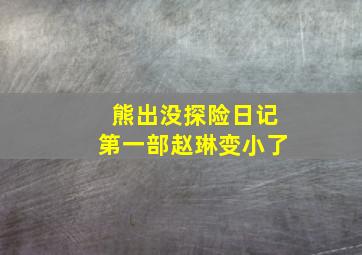 熊出没探险日记第一部赵琳变小了