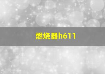 燃烧器h611