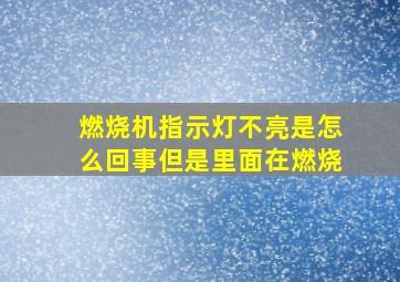 燃烧机指示灯不亮是怎么回事但是里面在燃烧