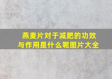 燕麦片对于减肥的功效与作用是什么呢图片大全