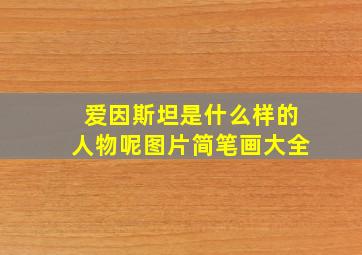 爱因斯坦是什么样的人物呢图片简笔画大全