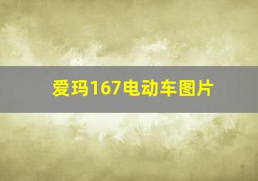 爱玛167电动车图片