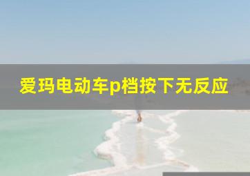 爱玛电动车p档按下无反应