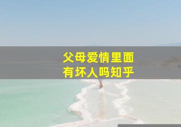 父母爱情里面有坏人吗知乎