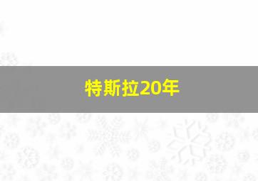 特斯拉20年