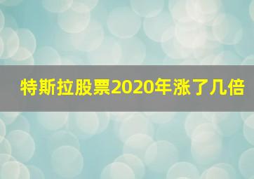 特斯拉股票2020年涨了几倍