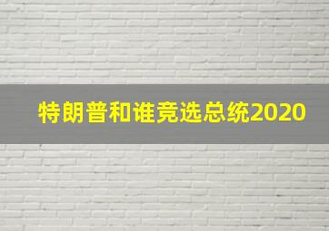 特朗普和谁竞选总统2020