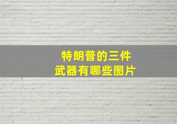 特朗普的三件武器有哪些图片