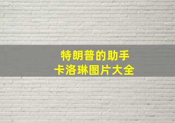 特朗普的助手卡洛琳图片大全