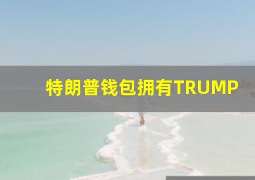 特朗普钱包拥有TRUMP