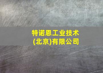 特诺恩工业技术(北京)有限公司