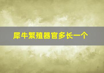 犀牛繁殖器官多长一个