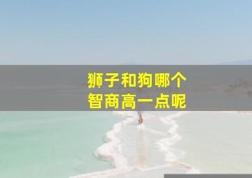 狮子和狗哪个智商高一点呢