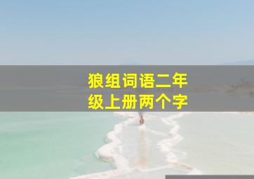 狼组词语二年级上册两个字