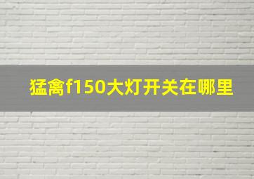 猛禽f150大灯开关在哪里