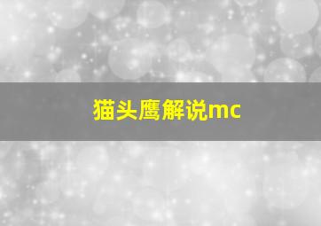 猫头鹰解说mc