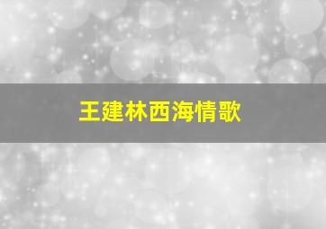 王建林西海情歌