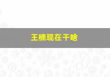 王楠现在干啥