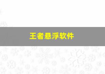 王者悬浮软件