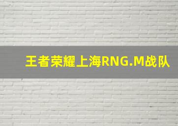 王者荣耀上海RNG.M战队