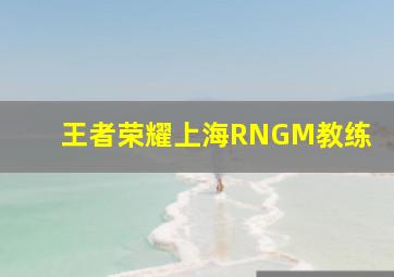 王者荣耀上海RNGM教练