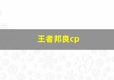 王者邦良cp