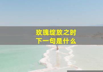 玫瑰绽放之时下一句是什么