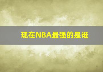 现在NBA最强的是谁