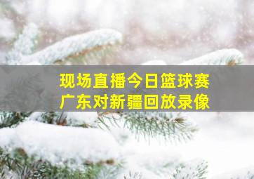 现场直播今日篮球赛广东对新疆回放录像