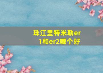 珠江里特米勒er1和er2哪个好