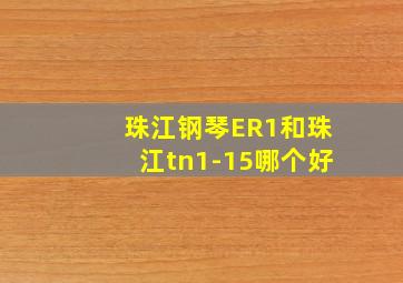 珠江钢琴ER1和珠江tn1-15哪个好