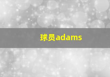 球员adams