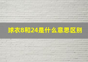 球衣8和24是什么意思区别