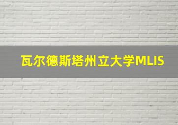 瓦尔德斯塔州立大学MLIS