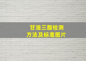 甘油三酯检测方法及标准图片