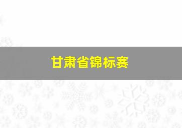 甘肃省锦标赛