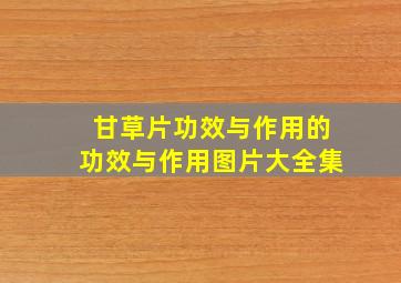 甘草片功效与作用的功效与作用图片大全集