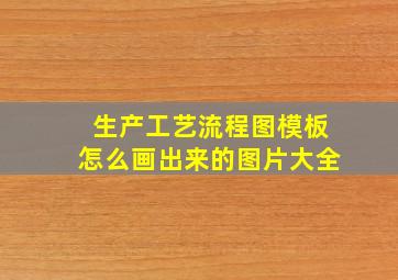 生产工艺流程图模板怎么画出来的图片大全