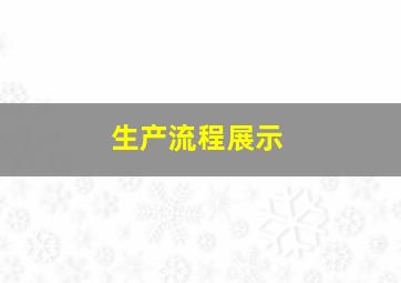 生产流程展示