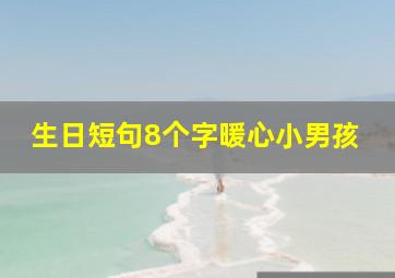 生日短句8个字暖心小男孩