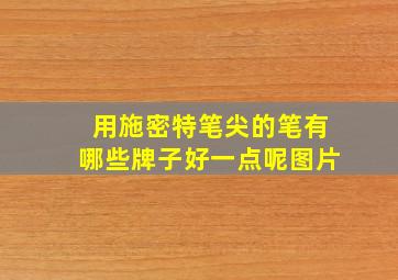 用施密特笔尖的笔有哪些牌子好一点呢图片