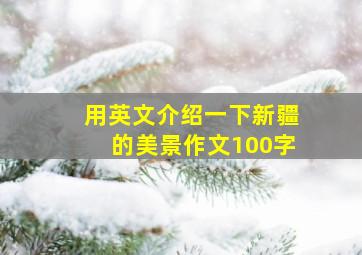 用英文介绍一下新疆的美景作文100字