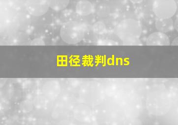 田径裁判dns