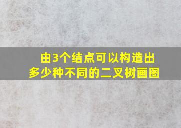 由3个结点可以构造出多少种不同的二叉树画图